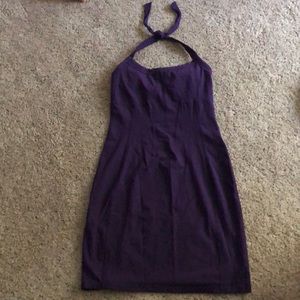 Athleta halter dress with built in shelf bra